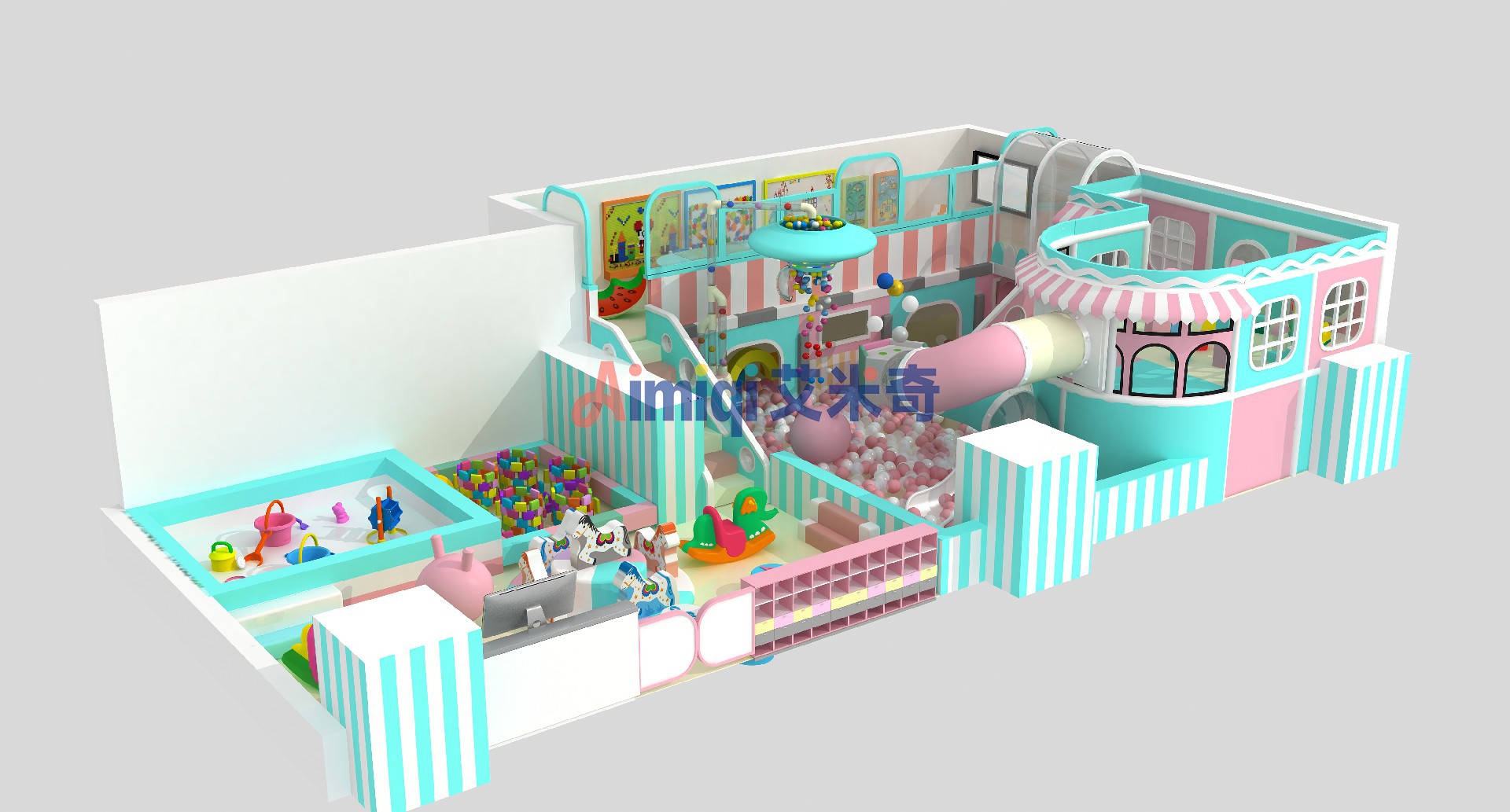 重庆二郎超市儿童淘气堡乐园