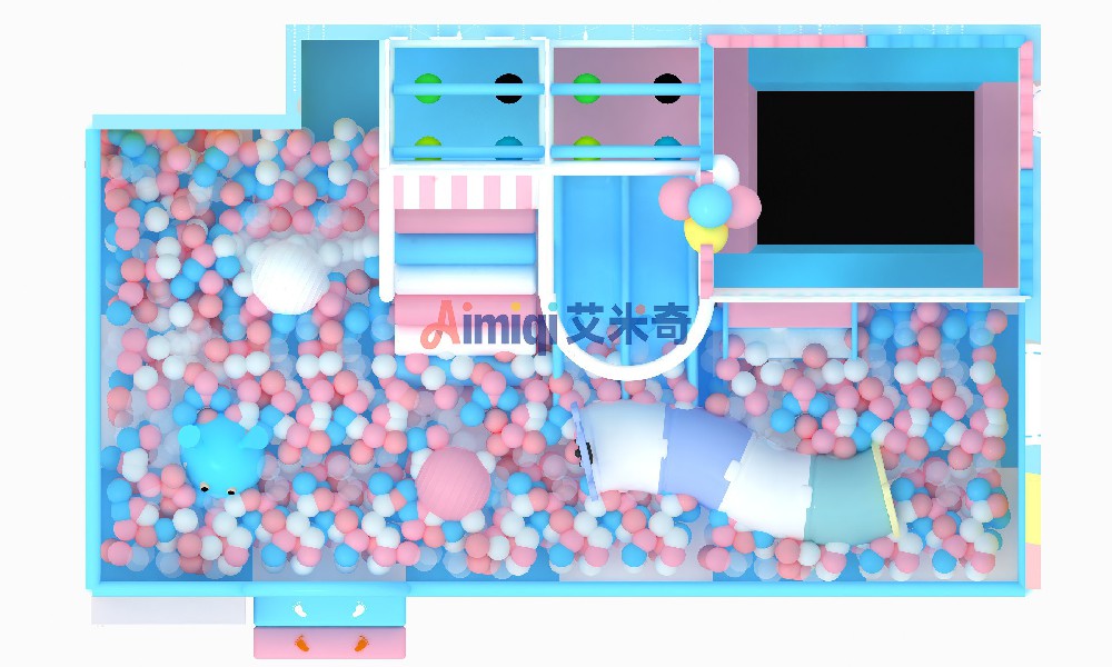 小型五彩缤纷儿童淘气堡乐园