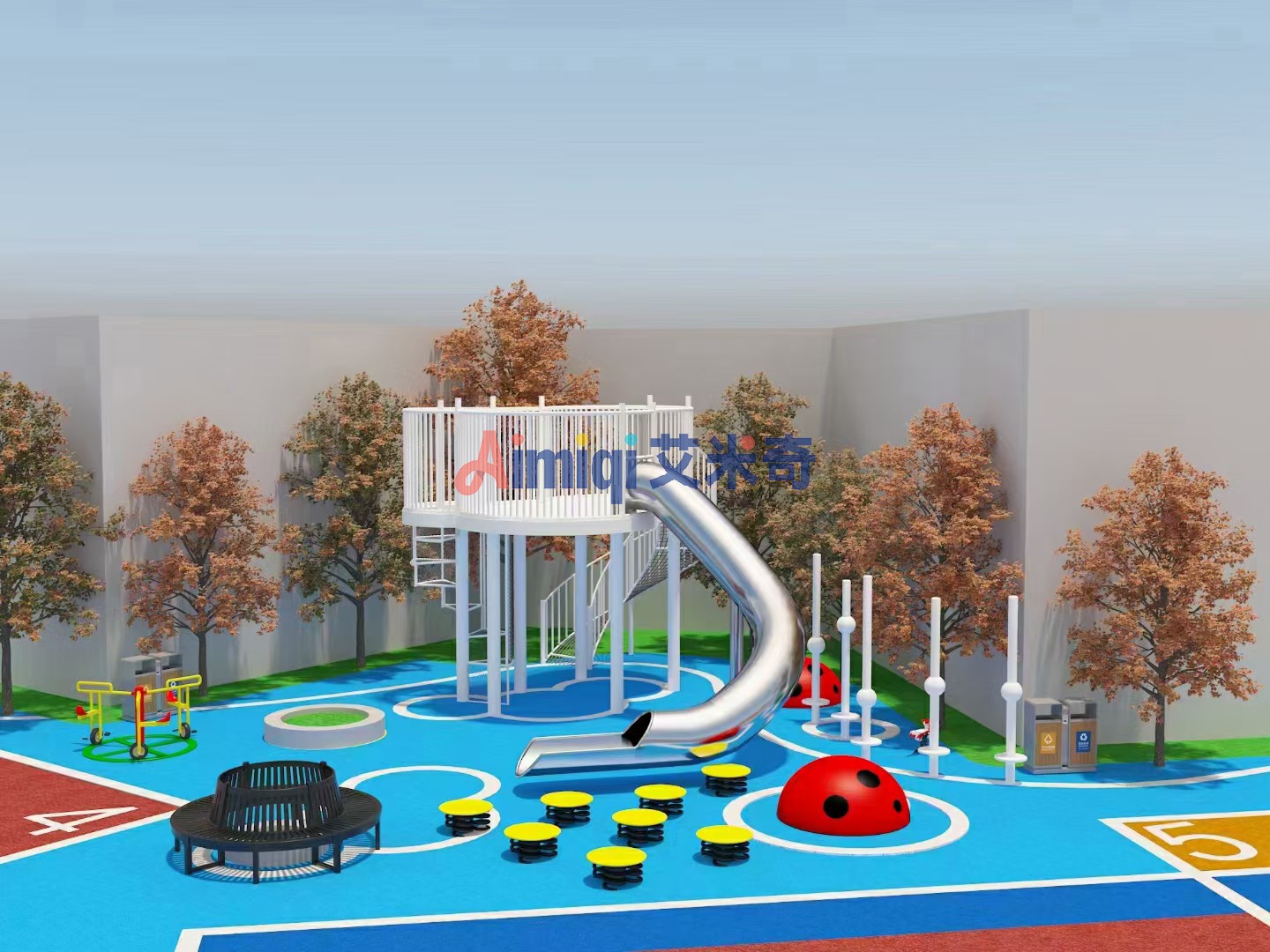 重庆公园非标定制游乐场儿童乐园无动力游乐设备