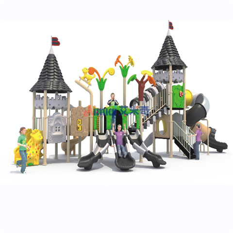 重庆幼儿园小区公园儿童塑料小博士滑梯价格厂家